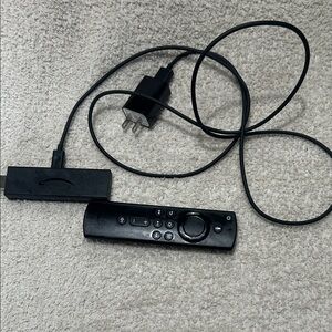Amazon Black Streaming Stick with Voice Remote and Power Cable